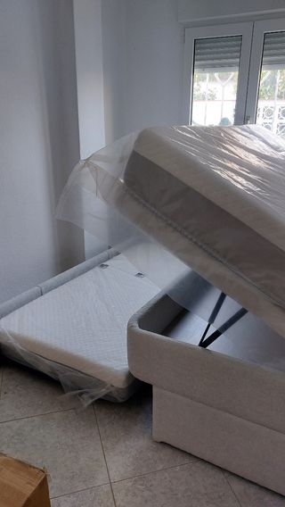 Canapé abatible juvenil color perla, 3 en 1