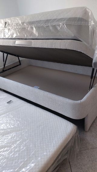 Canapé abatible juvenil color perla, 3 en 1