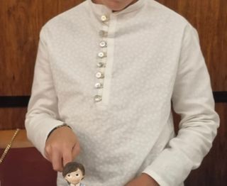 Traje comunión niño - Beige azul claro
