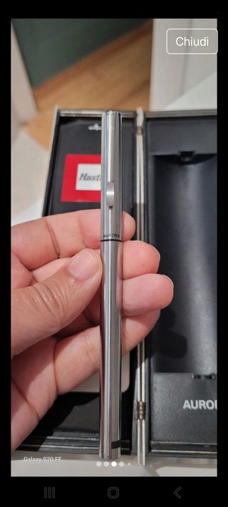 Aurora Stilografica Oro Bianco