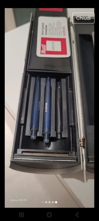 Aurora Stilografica Oro Bianco