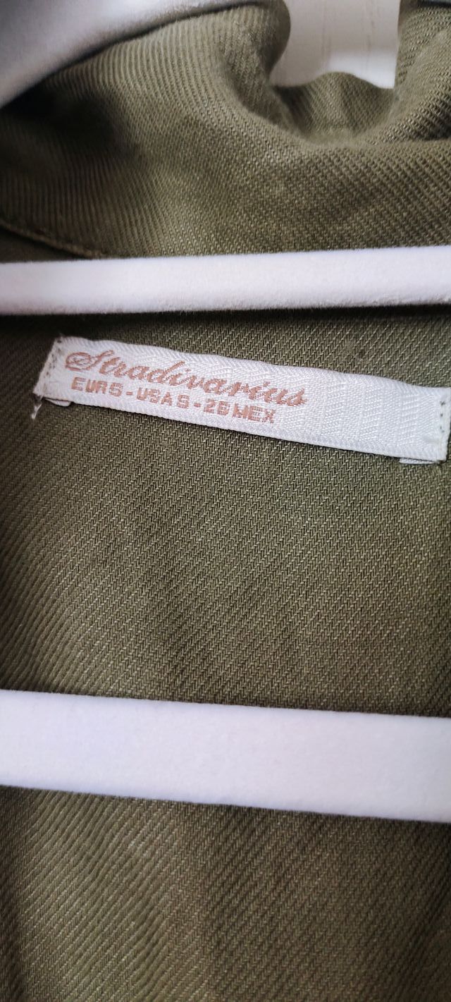 Stradivarius chaleco sin manga vaquero verd