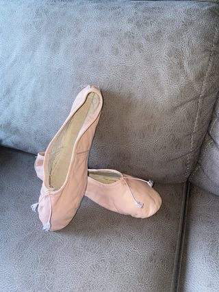 Zapatillas danza tipo ballet rosa talla 38