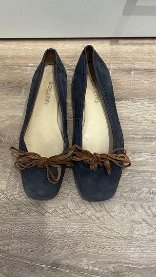 Bailarinas azul cuero – Talla 40 (marca Bollini)
