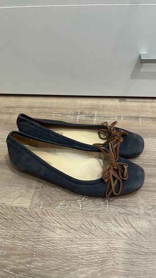 Bailarinas azul cuero – Talla 40 (marca Bollini)
