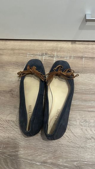Bailarinas azul cuero – Talla 40 (marca Bollini)
