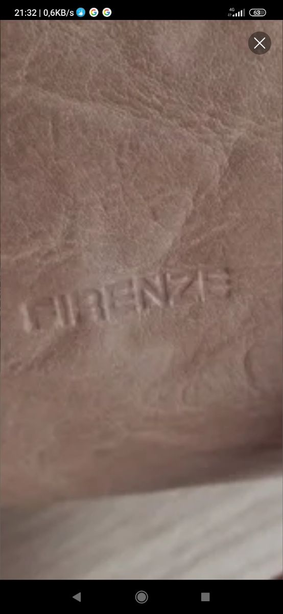 OCASION BOLSO PIEL AUTENTICO HECHO A MANO