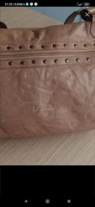 OCASION BOLSO PIEL AUTENTICO HECHO A MANO