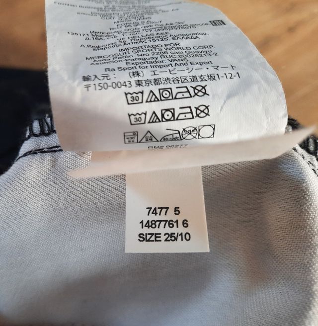 Shorts Vans Authentic Chino Negro - Talla XS