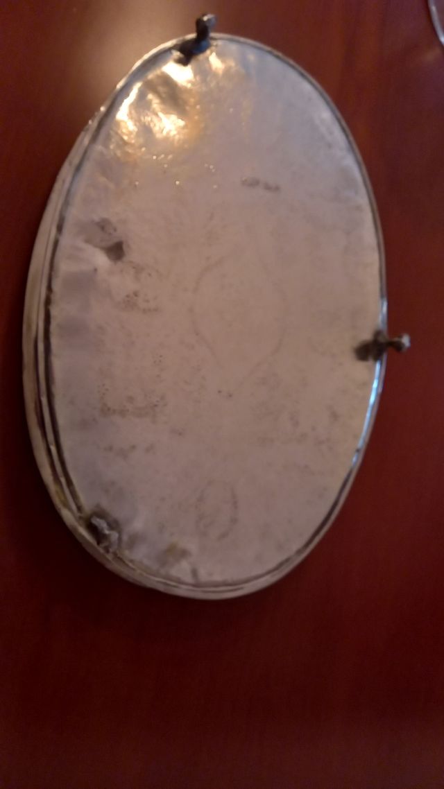 Bandeja oval plata metal