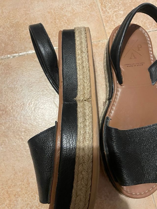 Sandalias menorquinas plataforma