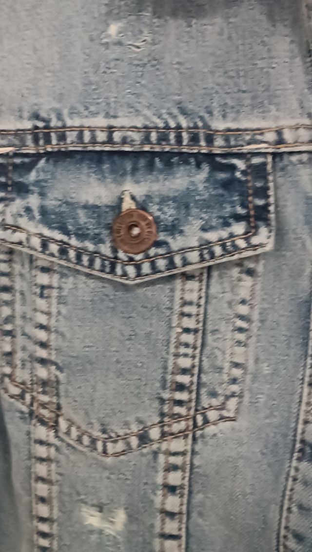 Chaleco vaquero Bershka XS oversize.