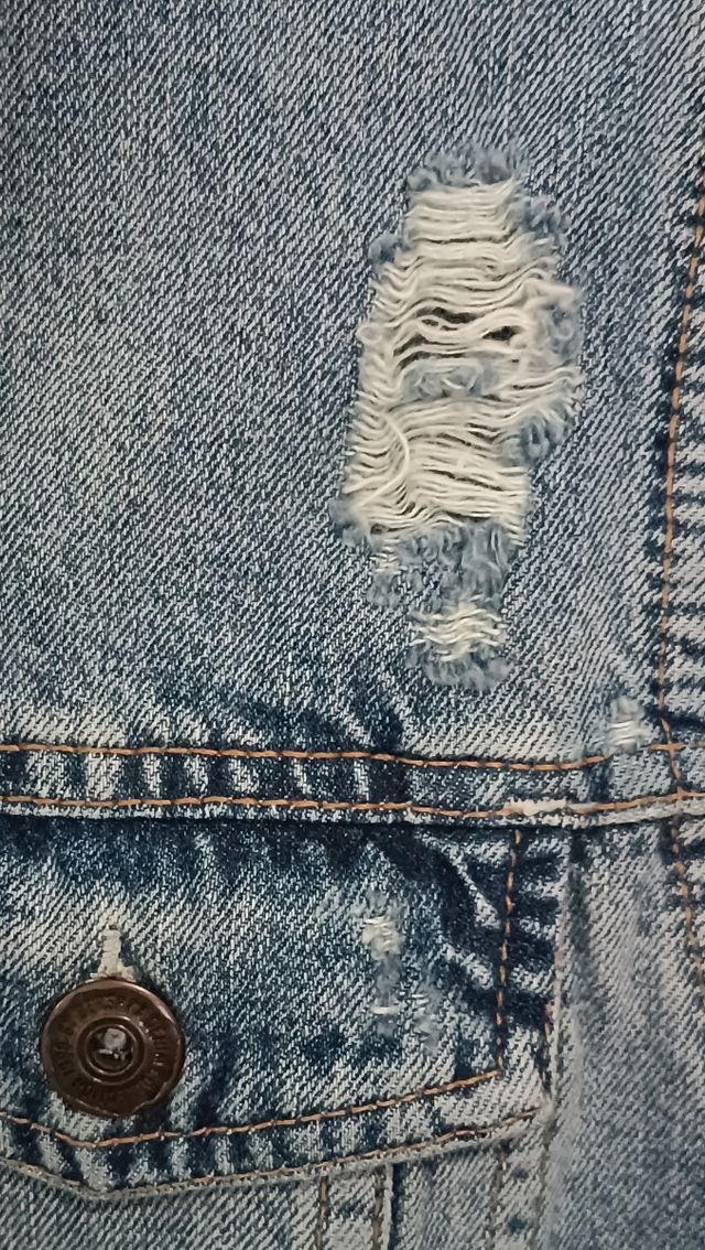 Chaleco vaquero Bershka XS oversize.