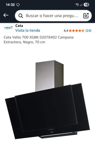 Campana Cata 700 - Negra