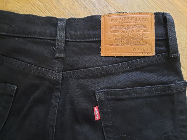 Levi's 510 - Pantalón Negro W26 L30