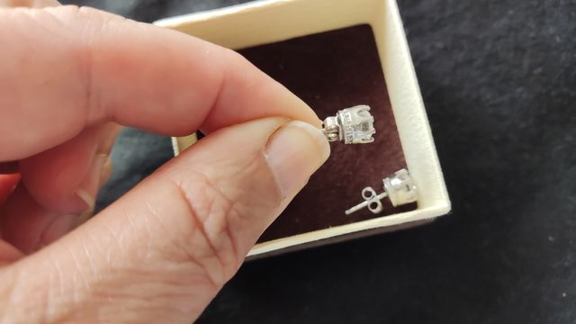 Pendientes plata circonitas joyería *Nuevos!