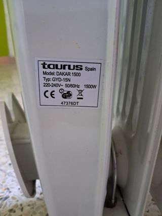 Calefactor Taurus Dakar 1500W