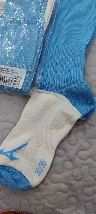 Calzettoni calcio bimbo azzurri mis.35 nuovi