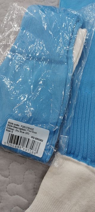 Calzettoni calcio bimbo azzurri mis.35 nuovi