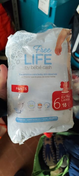 5 pacchi Pannolini Free Life Tg.6 
