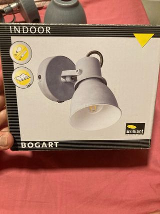 2 Focos de baño gris - Apliques 2 unidades