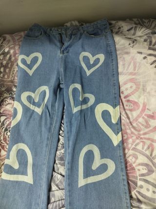Jeans corazones - Pantalones