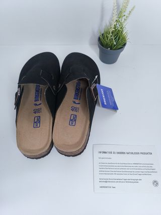Zuecos Birkenstock negros