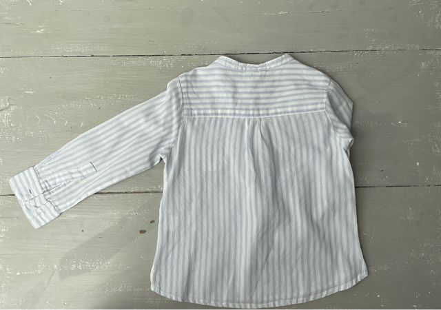 Camisa Nicoli niño rayas azul claro talla 2