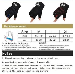 NUEVO Guantes de gimnasio con Gel - Talla L/XL/XXL