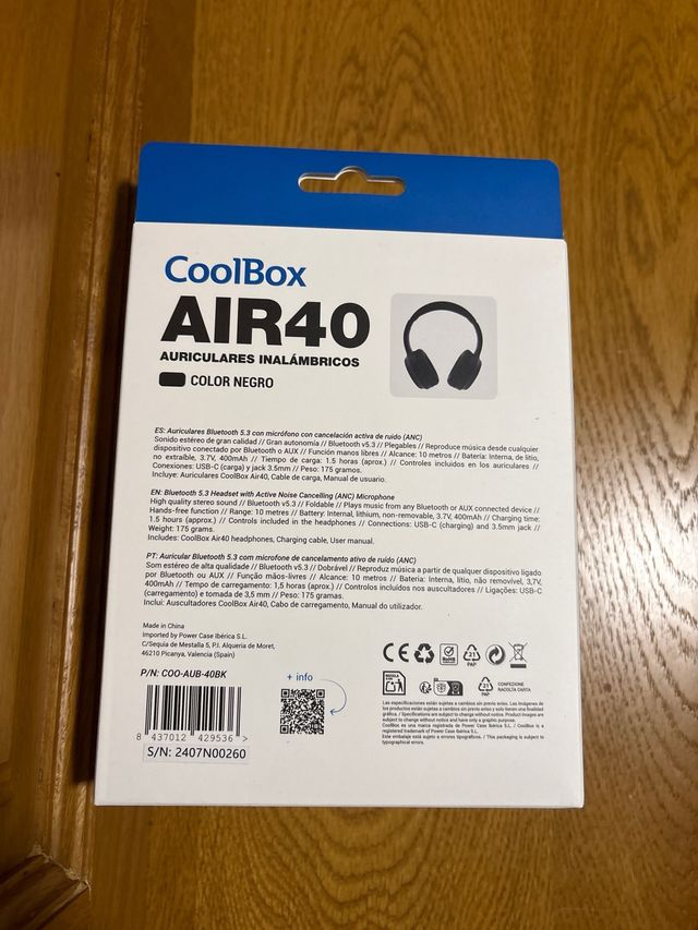 CoolBox Air40 Auriculares inalámbricos