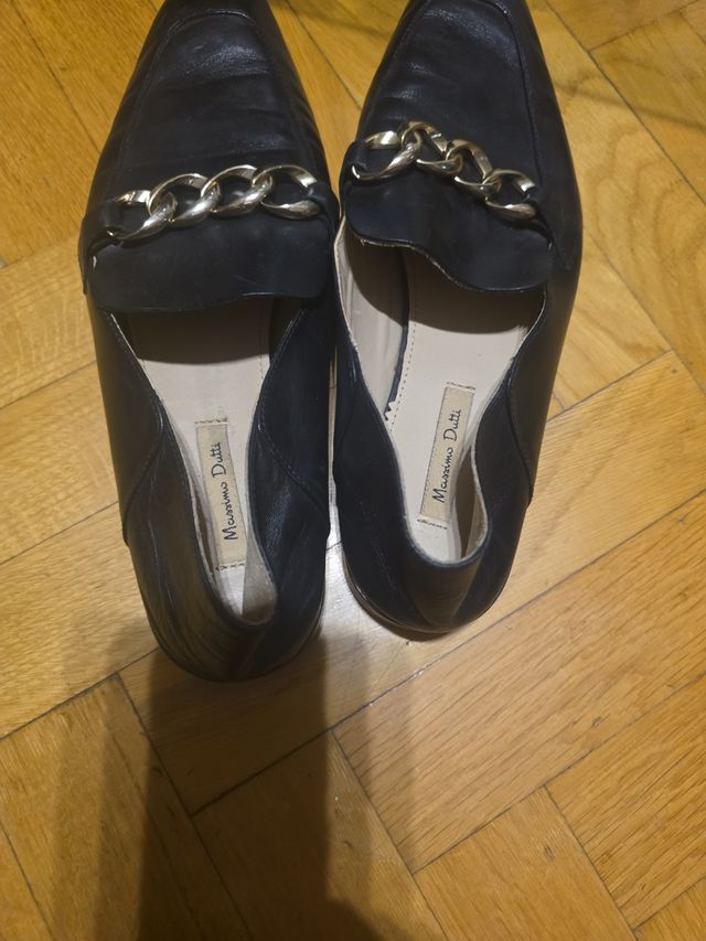 Zapatos Massimo Dutti negros -talla 38