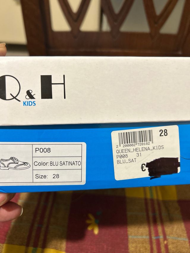 Scarpe bimba eleganti blu navy