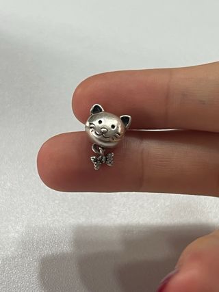 Charm Pandora Gato Plata
