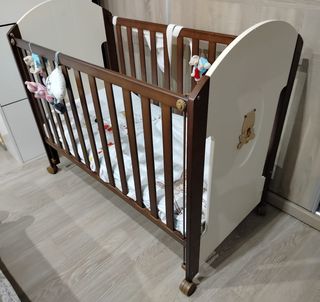 Cuna bebé madera - marrón