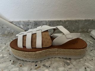 Sandalias POPA 5p Dakota blancas