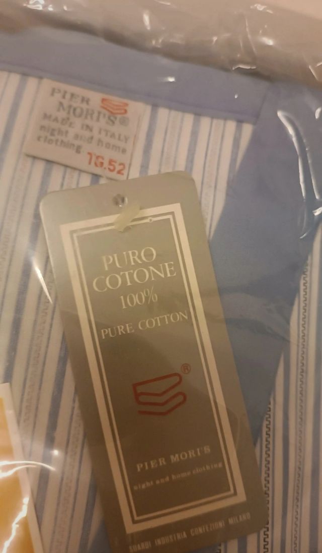 Pigiama Pier Mori's uomo blu a righe