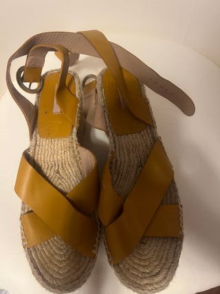 Sandalias esparto Mango & Zara