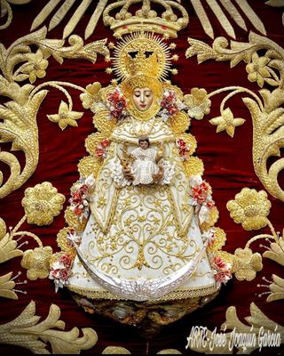 Flores de talco para decoración de una imagen 