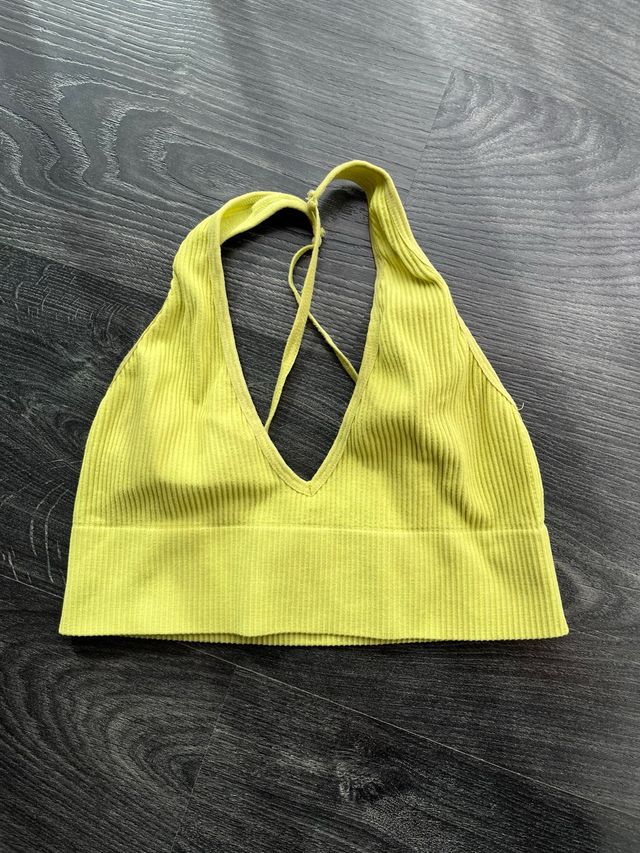 Top halter espalda cruzada canale