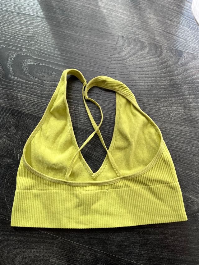 Top halter espalda cruzada canale