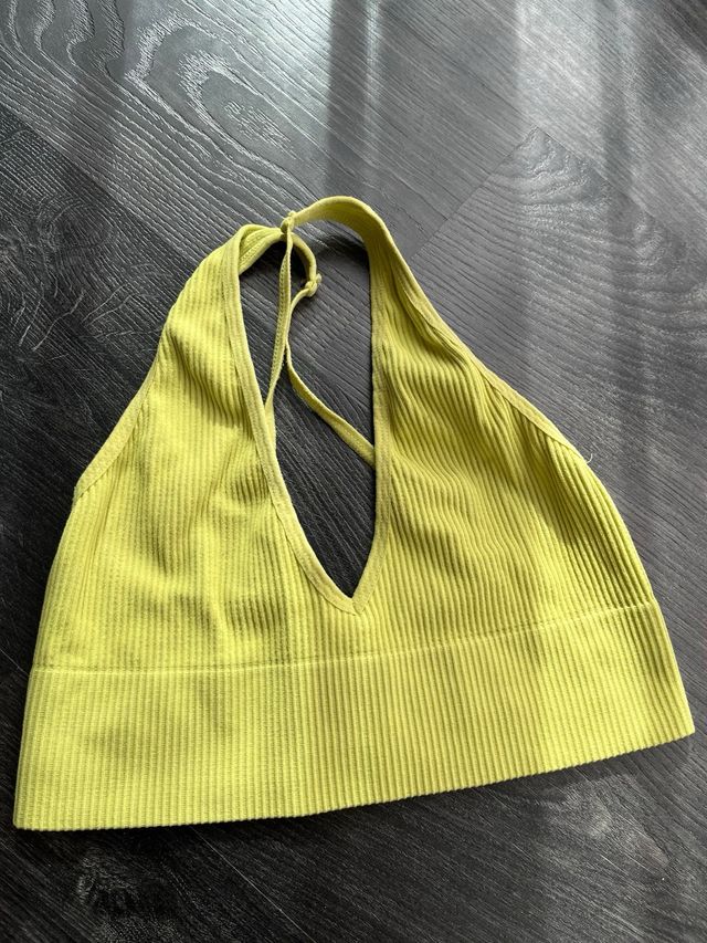 Top halter espalda cruzada canale