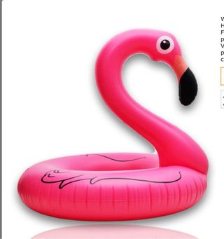 Flotador flamenco gigante