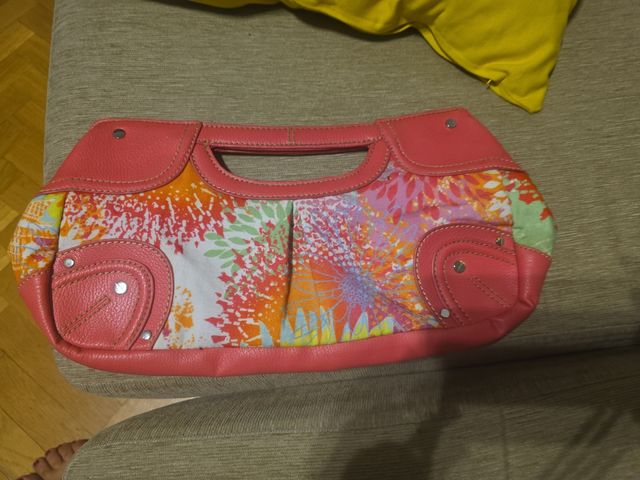 Bolso mano rosa - West