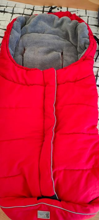 Saco silla paseo bebé rojo, marca Nubita