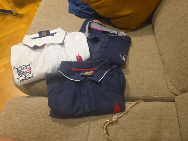 Polos Bendorff - Blanco y Azul