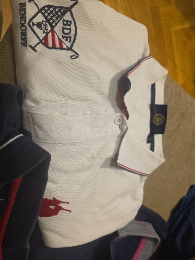 Polos Bendorff - Blanco y Azul