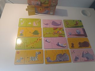 Puzzle Infantil Djeco Duo Animales(24 piezas)2años