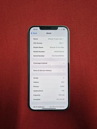 iPhone 12 Pro Max 256GB - Blanco