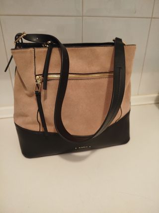 Bolso Parfois beige y negro