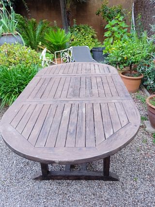 Conjunto de madera de Teka 